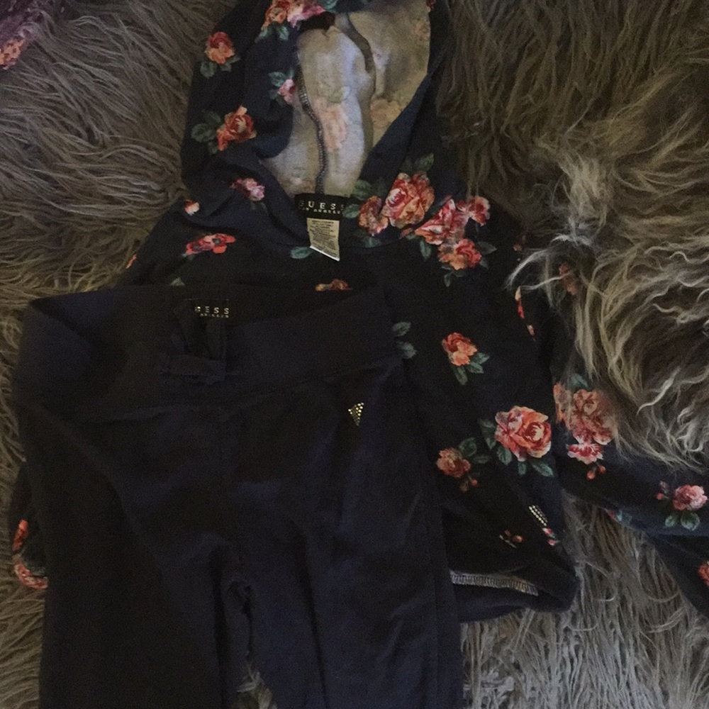 Guess Jean girl sweat outfit size 6